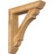 Ekena Millwork Olympic Slat Rough Sawn Bracket w/ Offset Brace, Western Red Cedar, 8"W x 40"D x 44"H BKT0806X40X44OLY06RWR - alternate 1